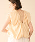 viscose satin balloon blouse